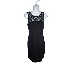 Forever‎ 21 Black Lace Sleeveless Mini Dress Party Cocktail